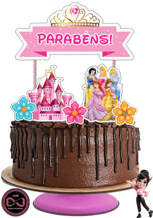 Arquivo Digital - Topo de Bolo - As Princesas