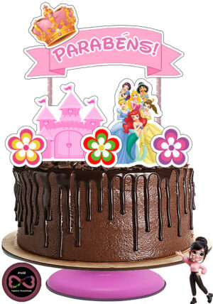 Arquivo Digital - Topo de Bolo - As Princesas