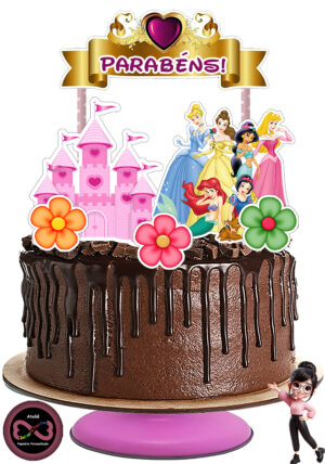 Topo de Bolo - As Princesas