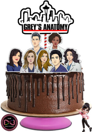 Arquivo Digital - Topo de Bolo - Grey's Anatomy