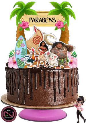 Arquivo Digital - Topo de Bolo - Moana